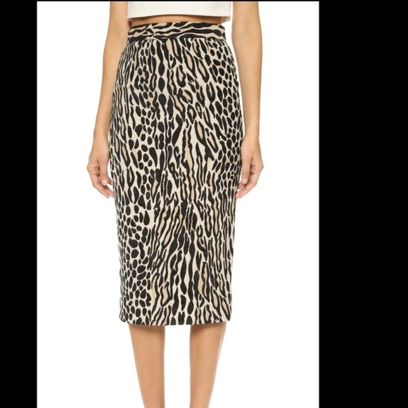by Malene Birger Leopard Pencil Skirt Size 38/Small - Picture 1 of 14